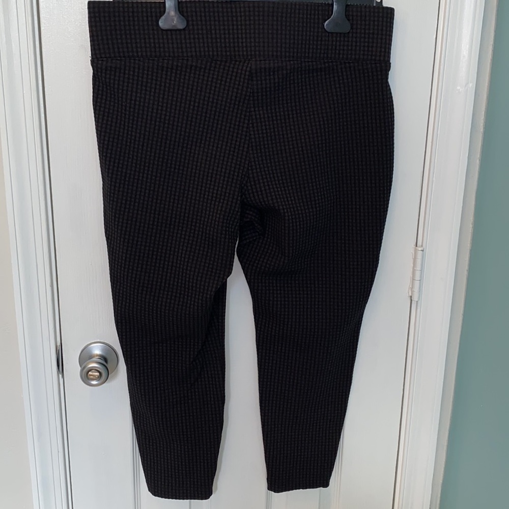 Torrid Black Mini Check Pixie Pants - image 3